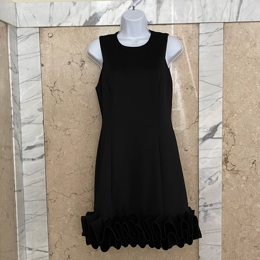 Donna Ricco Sleeveless Ruffle Hem Cocktail Dress | NBW